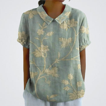 Valentine™ | Floral Linen Blouse