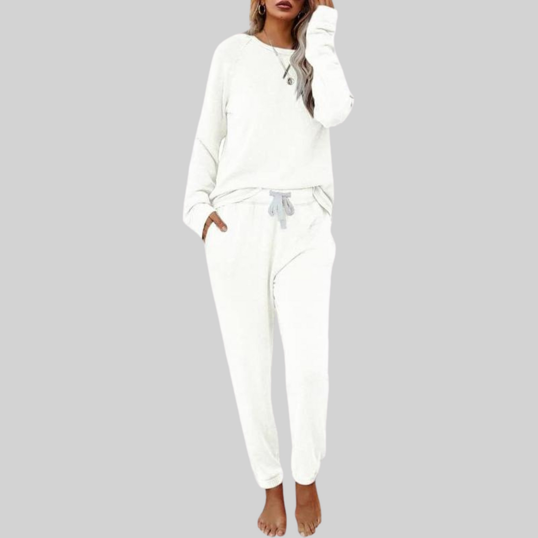 Jocelyn™ - Casual Long Sleeve and Joggers Set