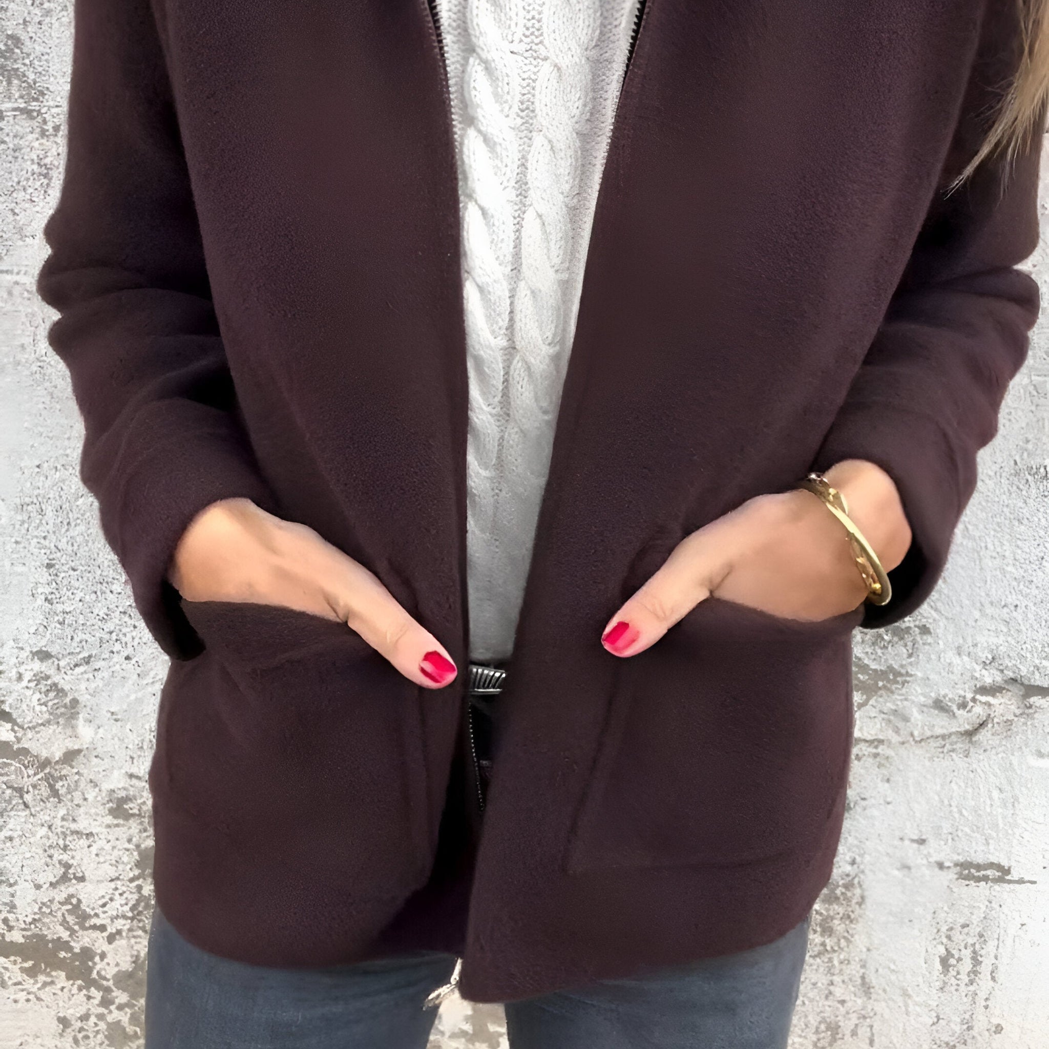 Fulvia | Stylish Lapel Zipper Jacket