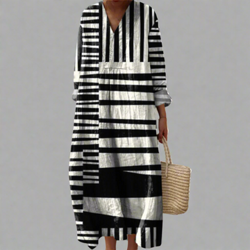 Doris™ | Elegant Geometric Dress