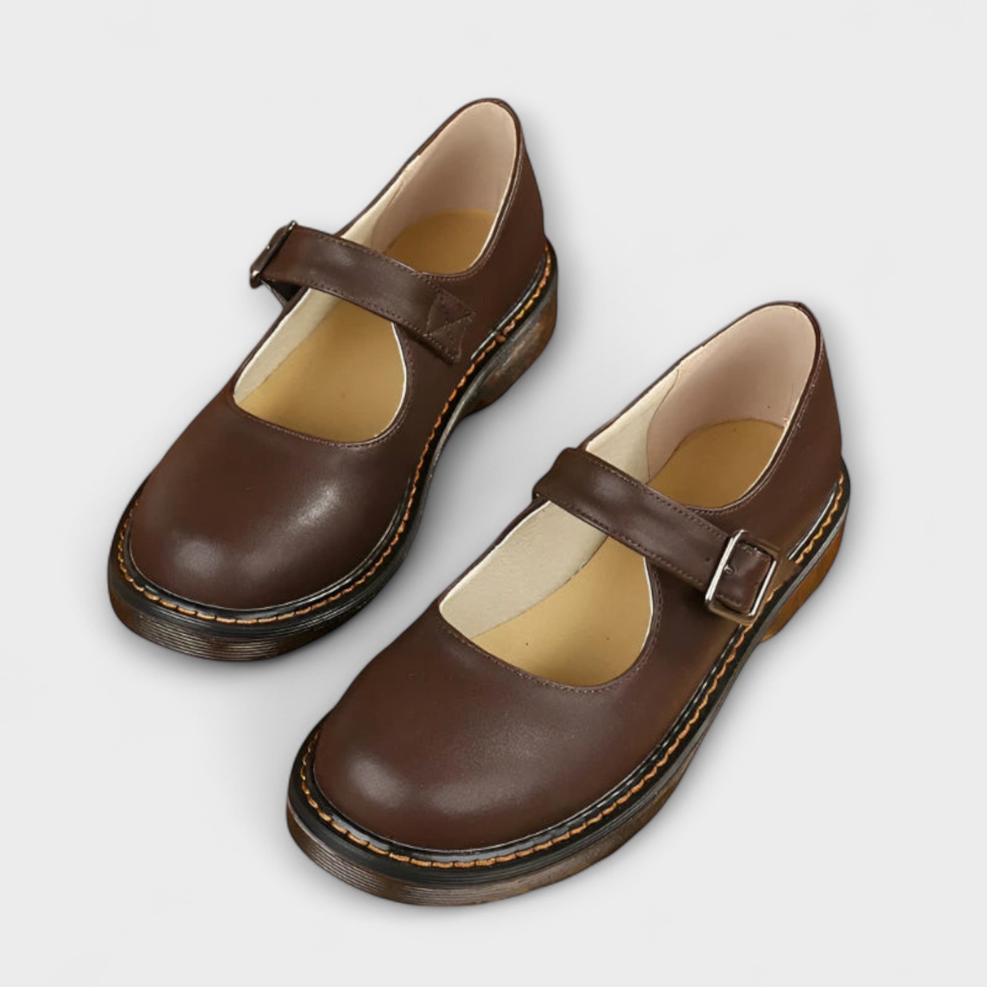 Nicole™ | Classic Vintage Mary Jane with Strap & Comfort Sole