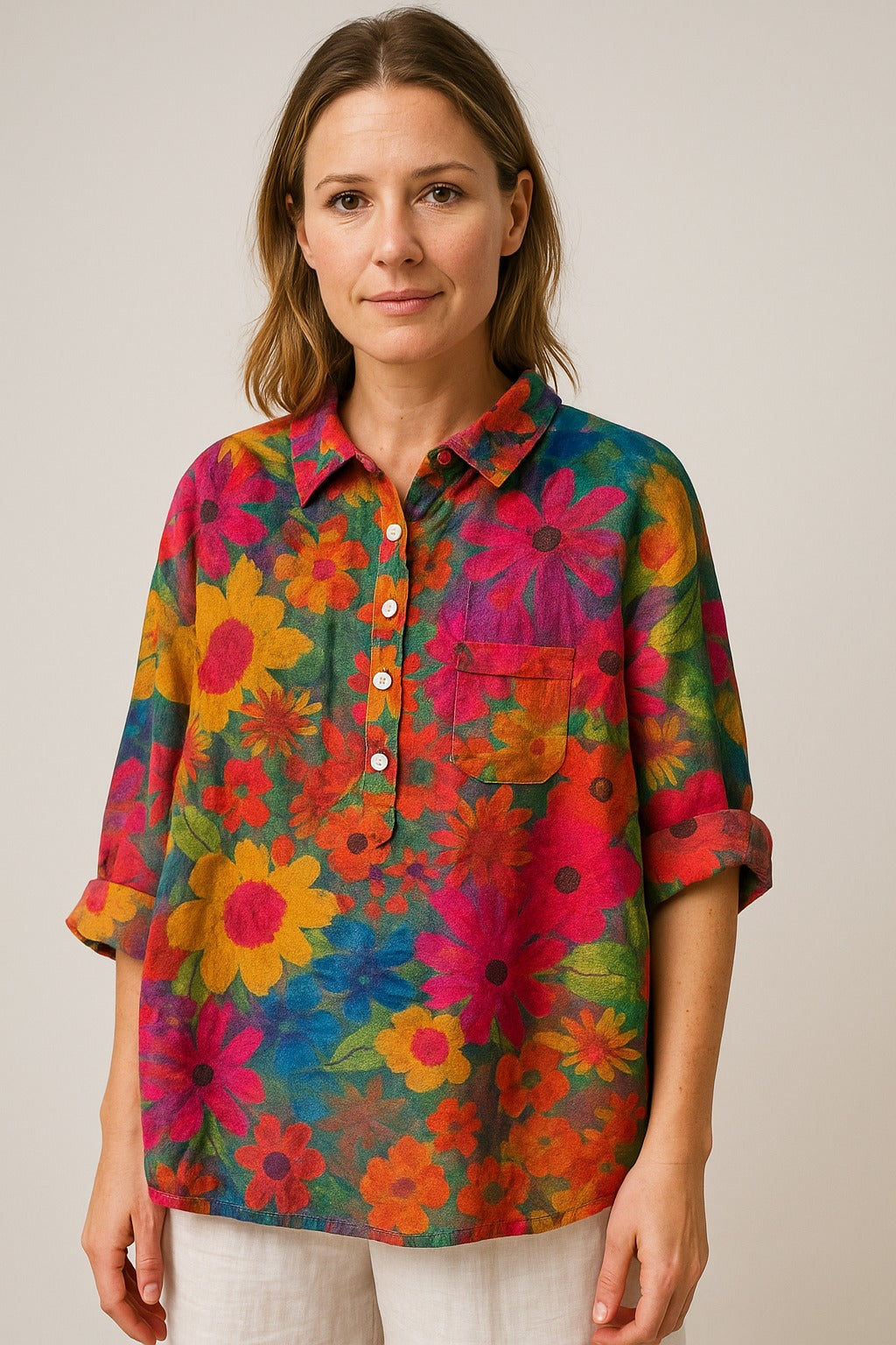 Mary Jane® | Classic Floral Blouse