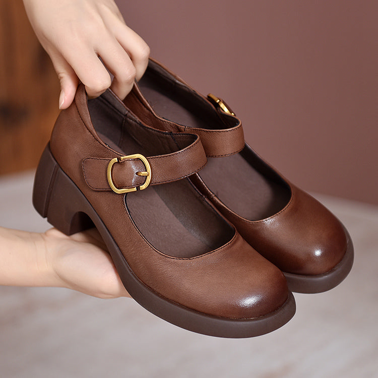 Agnes™ | Agnes Leather Mary Janes